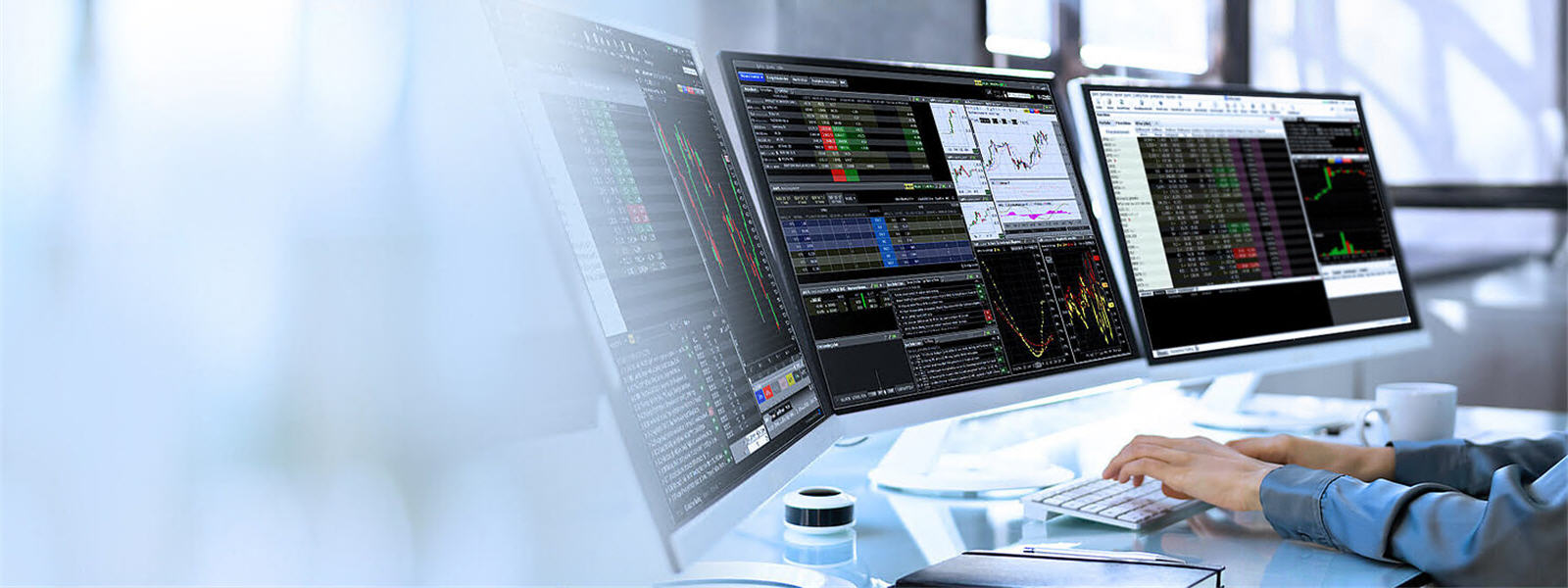 Werken met het Trader Workstation platform van Interactive Brokers.